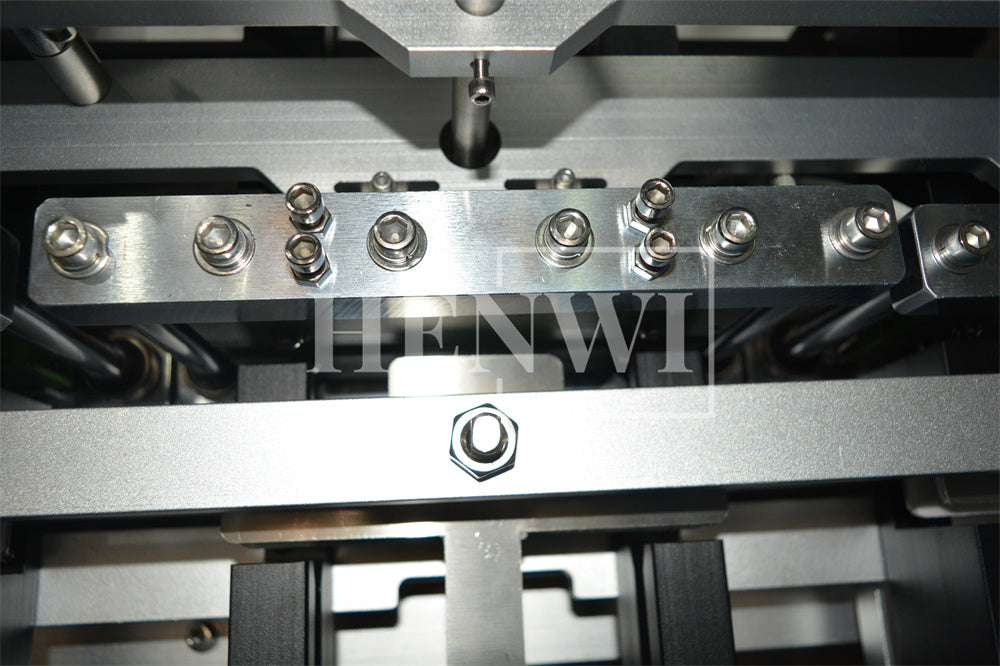 Henwi HWFSM-6 Lane Facial Sheet Mask Filler Sealer Six Lane Cosmetic Beauty Mask Facial Sheet Mask Pack Making Filling Sealing Machine