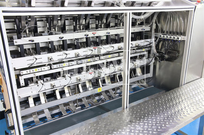 Henwi HWFSM-6 Lane Facial Sheet Mask Filler Sealer Six Lane Cosmetic Beauty Mask Facial Sheet Mask Pack Making Filling Sealing Machine