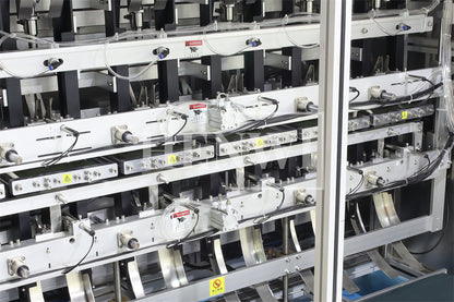 Henwi HWFSM-6 Lane Facial Sheet Mask Filler Sealer Six Lane Cosmetic Beauty Mask Facial Sheet Mask Pack Making Filling Sealing Machine