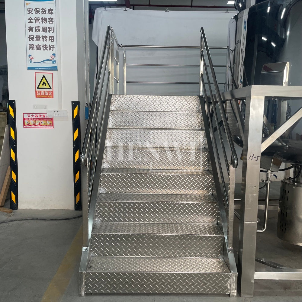 Máquina mezcladora de tanque de calentamiento y homogeneización con cubierta plegable y modelo de plataforma fija Henwi HWHM-F-2000L