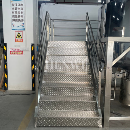 Máquina mezcladora de tanque de calentamiento y homogeneización con cubierta plegable y modelo de plataforma fija Henwi HWHM-F-2000L