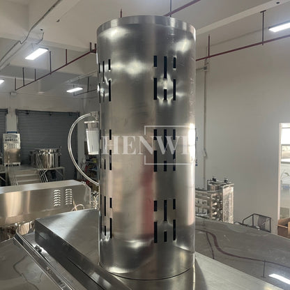 Máquina mezcladora de tanque de calentamiento y homogeneización con cubierta plegable y modelo de plataforma fija Henwi HWHM-F-2000L