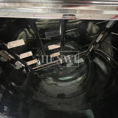 Máquina mezcladora de tanque de calentamiento y homogeneización con cubierta plegable y modelo de plataforma fija Henwi HWHM-F-2000L