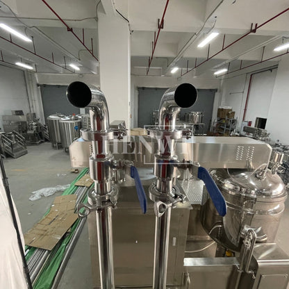 Máquina mezcladora de tanque de calentamiento y homogeneización con cubierta plegable y modelo de plataforma fija Henwi HWHM-F-2000L