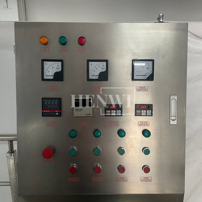 Máquina mezcladora de tanque de calentamiento y homogeneización con cubierta plegable y modelo de plataforma fija Henwi HWHM-F-2000L