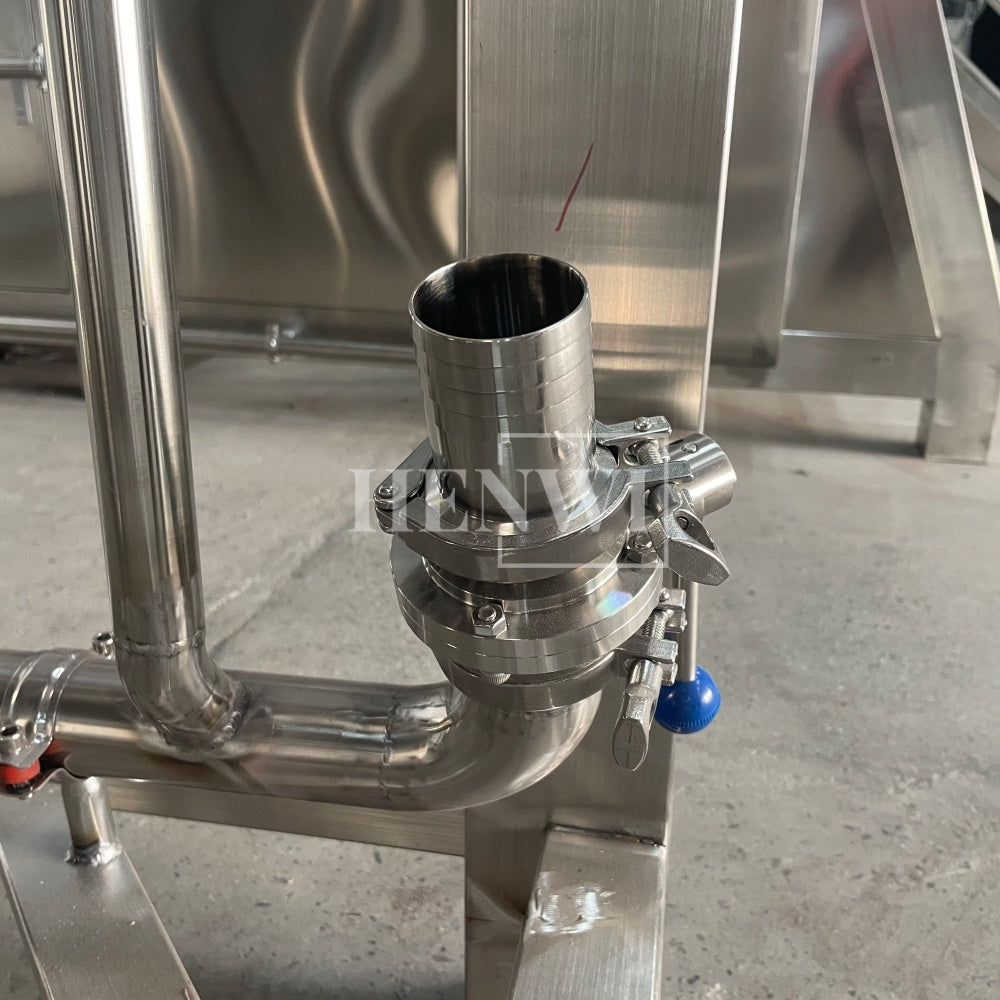 Máquina mezcladora de tanque de calentamiento y homogeneización con cubierta plegable y modelo de plataforma fija Henwi HWHM-F-2000L