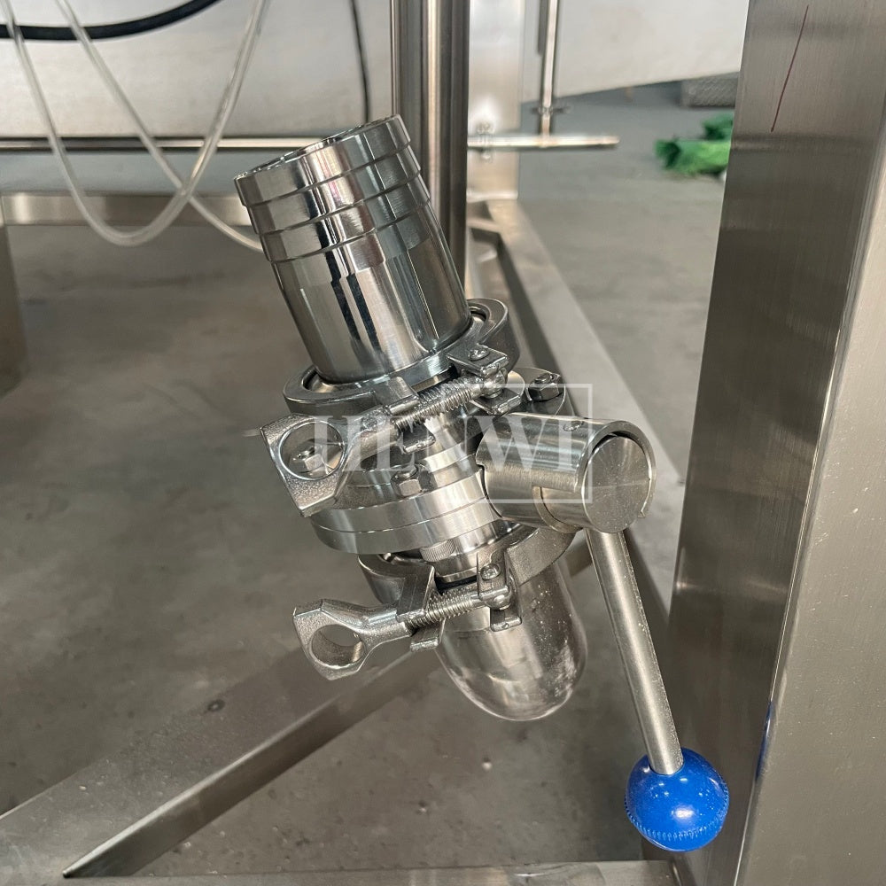 Máquina mezcladora de tanque de calentamiento y homogeneización con cubierta plegable y modelo de plataforma fija Henwi HWHM-F-2000L