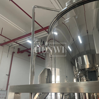 Máquina mezcladora de tanque de calentamiento y homogeneización con cubierta plegable y modelo de plataforma fija Henwi HWHM-F-2000L