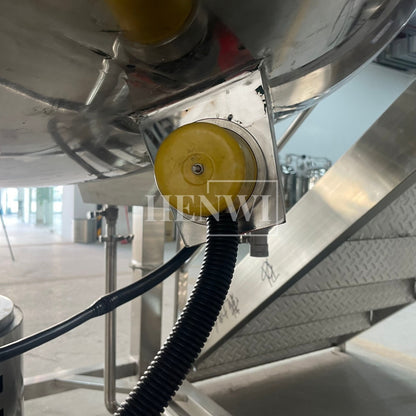 Máquina mezcladora de tanque de calentamiento y homogeneización con cubierta plegable y modelo de plataforma fija Henwi HWHM-F-2000L
