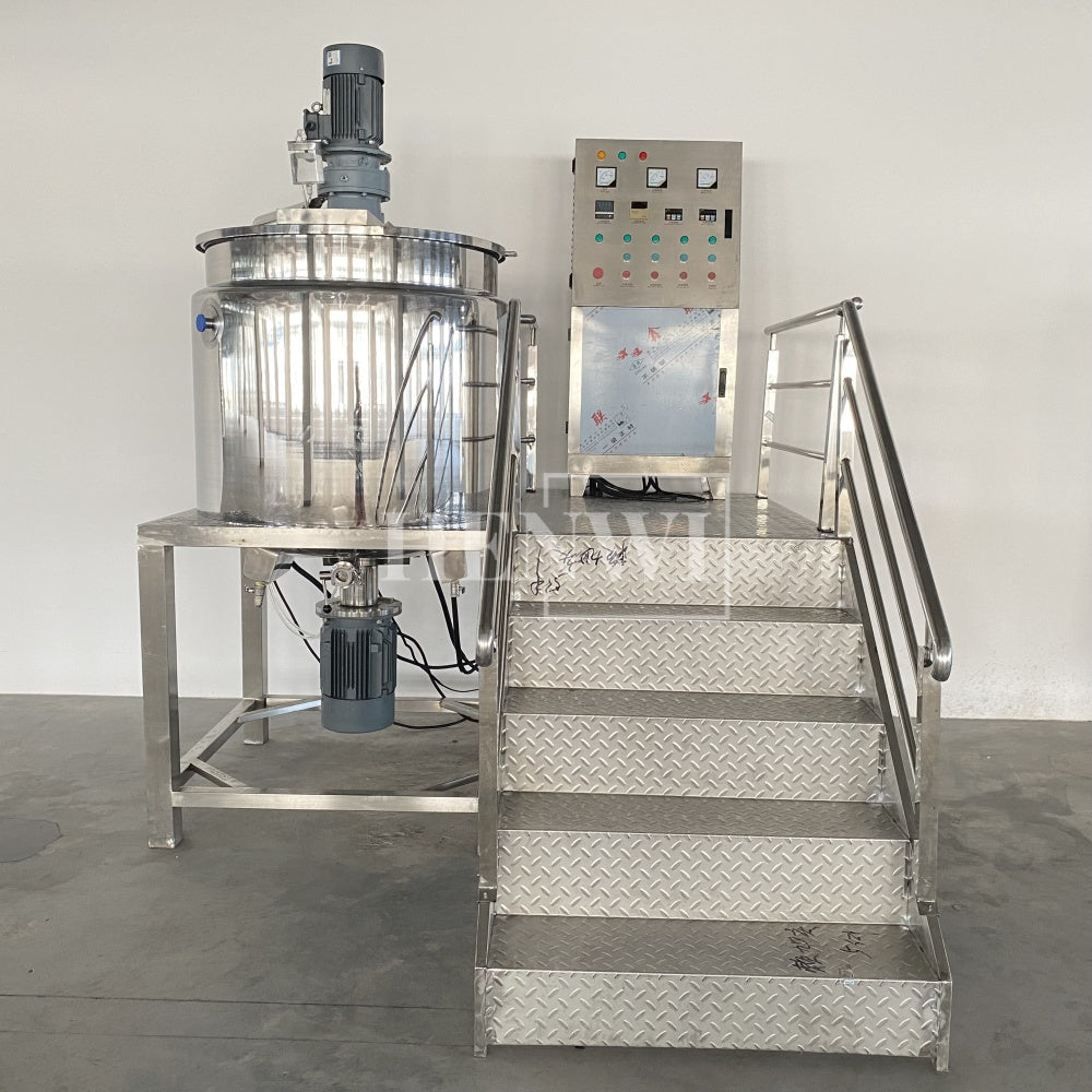 Henwi HWHM-F-500L Fixed Platform Model Half-Opened Foldable Cover Homogenizing Heating Mixer Tank Machine