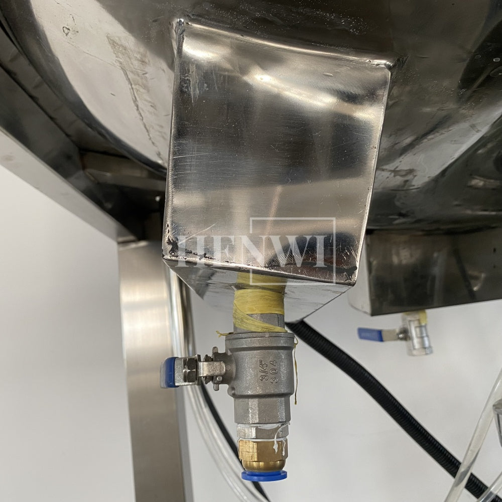 Henwi HWHM-F-500L Fixed Platform Model Half-Opened Foldable Cover Homogenizing Heating Mixer Tank Machine