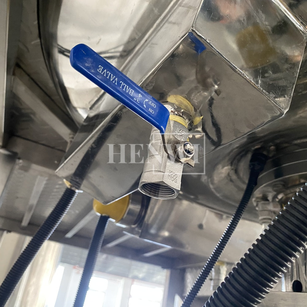 Henwi HWHM-F-500L Fixed Platform Model Half-Opened Foldable Cover Homogenizing Heating Mixer Tank Machine
