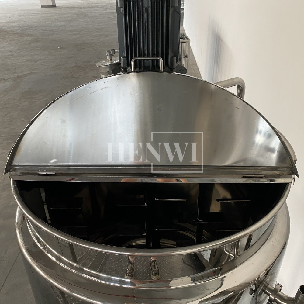Henwi HWHM-F-500L Fixed Platform Model Half-Opened Foldable Cover Homogenizing Heating Mixer Tank Machine