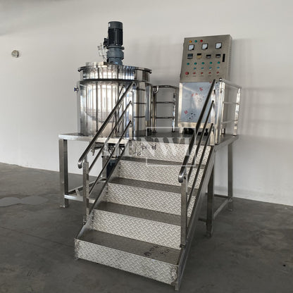 Henwi HWHM-F-500L Fixed Platform Model Half-Opened Foldable Cover Homogenizing Heating Mixer Tank Machine