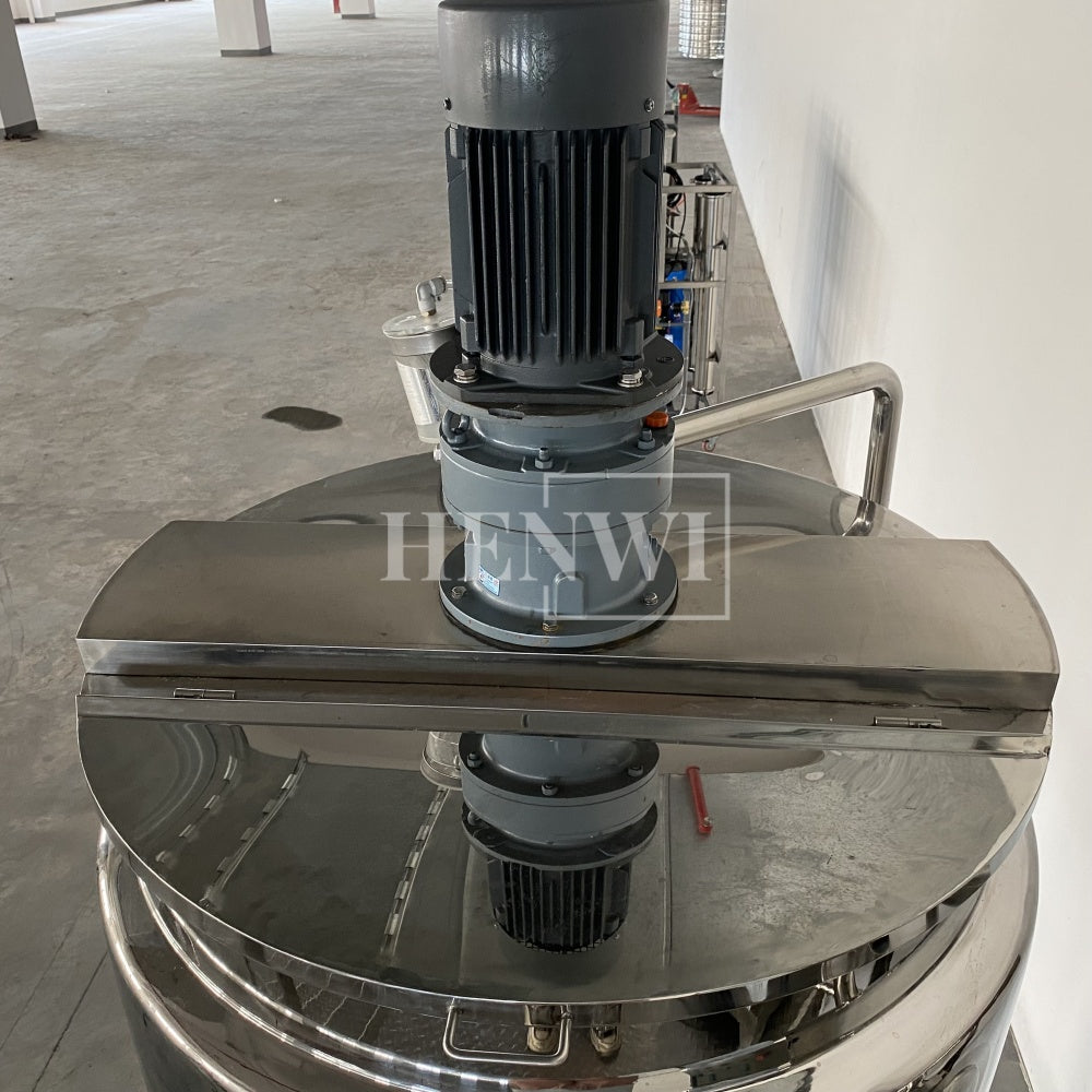 Henwi HWHM-F-500L Fixed Platform Model Half-Opened Foldable Cover Homogenizing Heating Mixer Tank Machine
