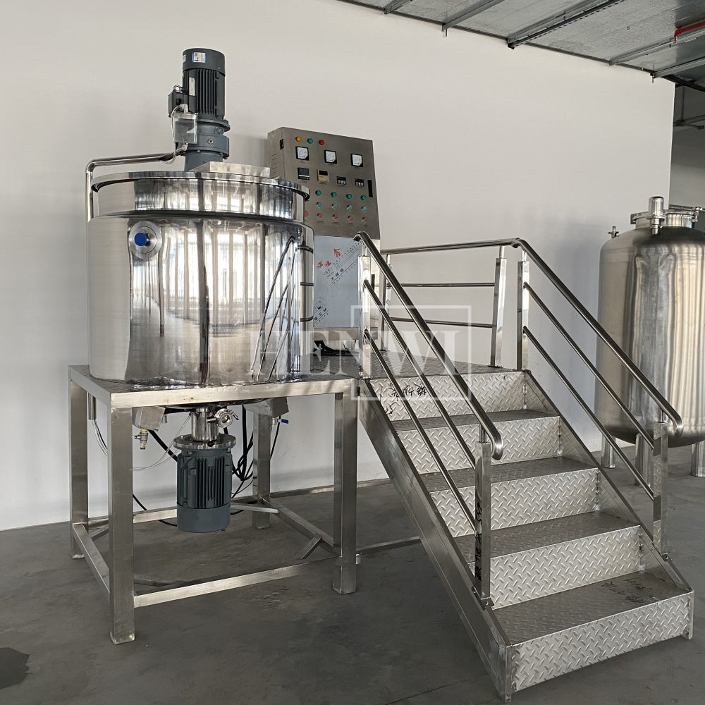Henwi HWHM-F-500L Fixed Platform Model Half-Opened Foldable Cover Homogenizing Heating Mixer Tank Machine