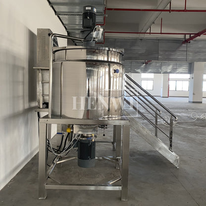 Henwi HWHM-F-500L Fixed Platform Model Half-Opened Foldable Cover Homogenizing Heating Mixer Tank Machine