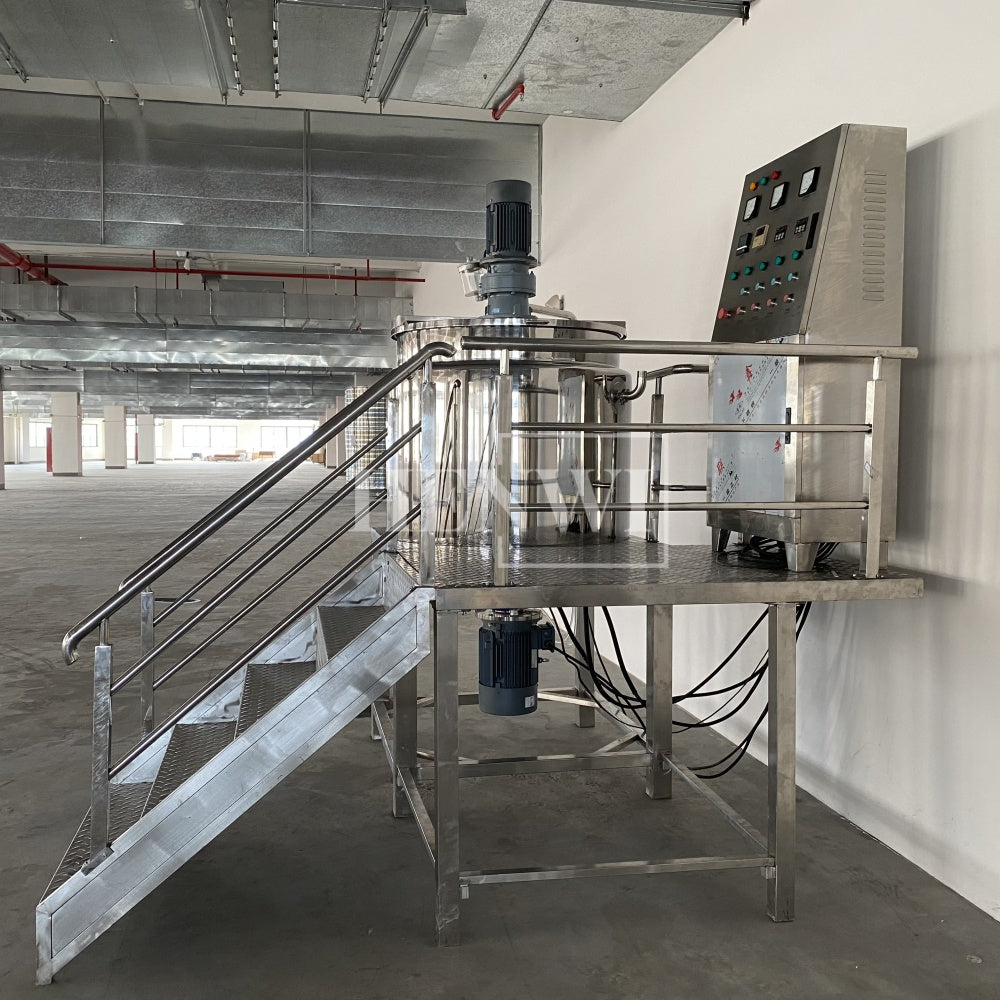 Henwi HWHM-F-500L Fixed Platform Model Half-Opened Foldable Cover Homogenizing Heating Mixer Tank Machine