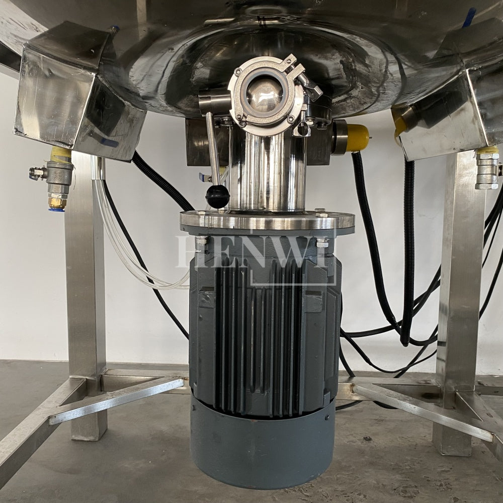 Henwi HWHM-F-500L Fixed Platform Model Half-Opened Foldable Cover Homogenizing Heating Mixer Tank Machine