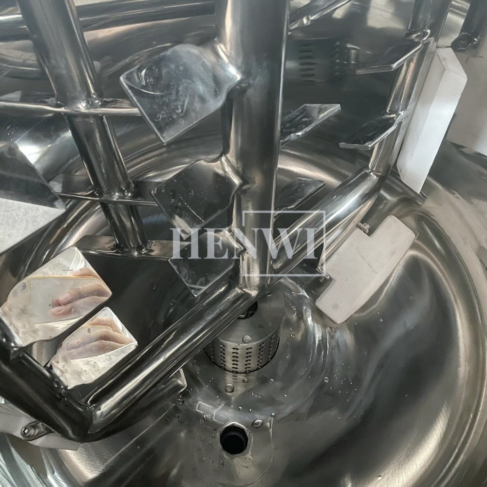 Henwi HWHM-M-200L Mobile Model Half-Opened Foldable Cover Homogenizing Heating Mixer Tank Machine