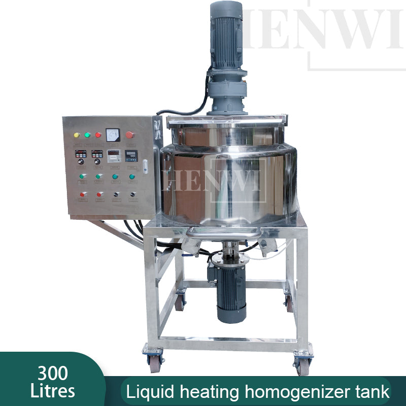 Henwi HWHM-M-300L Mobile Model Half-Opened Foldable Cover Homogenizing Heating Mixer Tank Machine