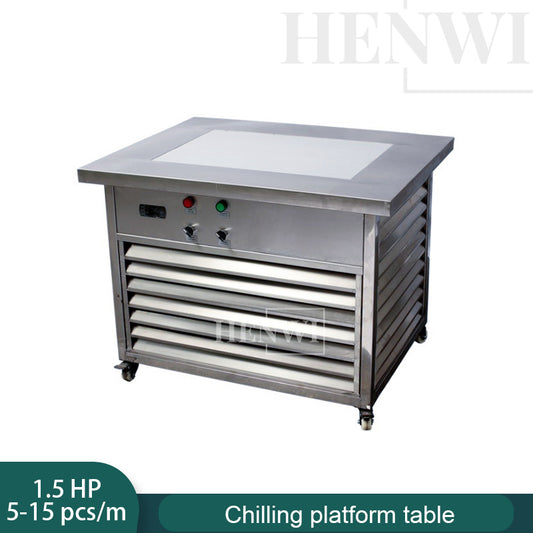 Henwi HWKH-Chilling Platform Table Lipstick Lippie Freezing Machine Lip Care Balm Chiller Desk Lip Cream Cooling Chilling Equipment for Cosmetics Lip Oil