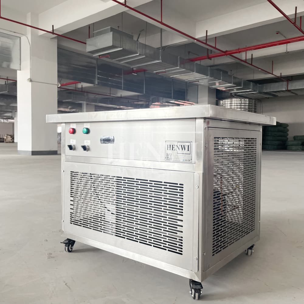 Henwi HWKH-Chilling Platform Table Lipstick Lippie Freezing Machine Lip Care Balm Chiller Desk Lip Cream Cooling Chilling Equipment for Cosmetics Lip Oil