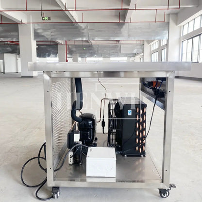 Henwi HWKH-Chilling Platform Table Lipstick Lippie Freezing Machine Lip Care Balm Chiller Desk Lip Cream Cooling Chilling Equipment for Cosmetics Lip Oil