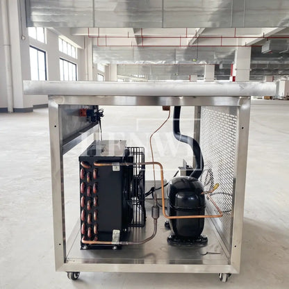 Henwi HWKH-Chilling Platform Table Lipstick Lippie Freezing Machine Lip Care Balm Chiller Desk Lip Cream Cooling Chilling Equipment for Cosmetics Lip Oil