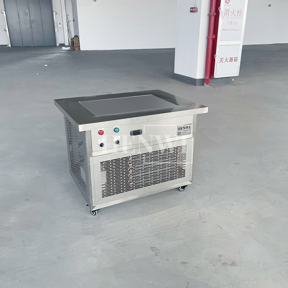 Henwi HWKH-Chilling Platform Table Lipstick Lippie Freezing Machine Lip Care Balm Chiller Desk Lip Cream Cooling Chilling Equipment for Cosmetics Lip Oil