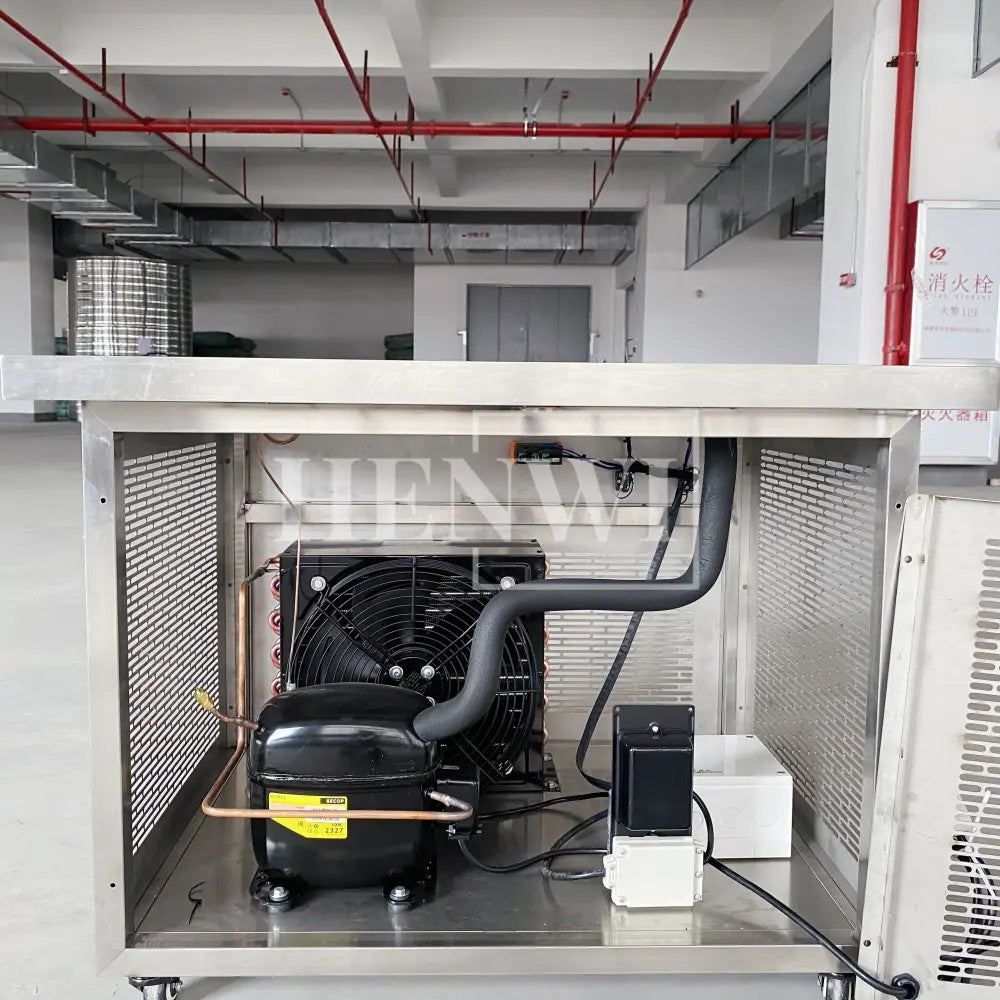 Henwi HWKH-Chilling Platform Table Lipstick Lippie Freezing Machine Lip Care Balm Chiller Desk Lip Cream Cooling Chilling Equipment for Cosmetics Lip Oil