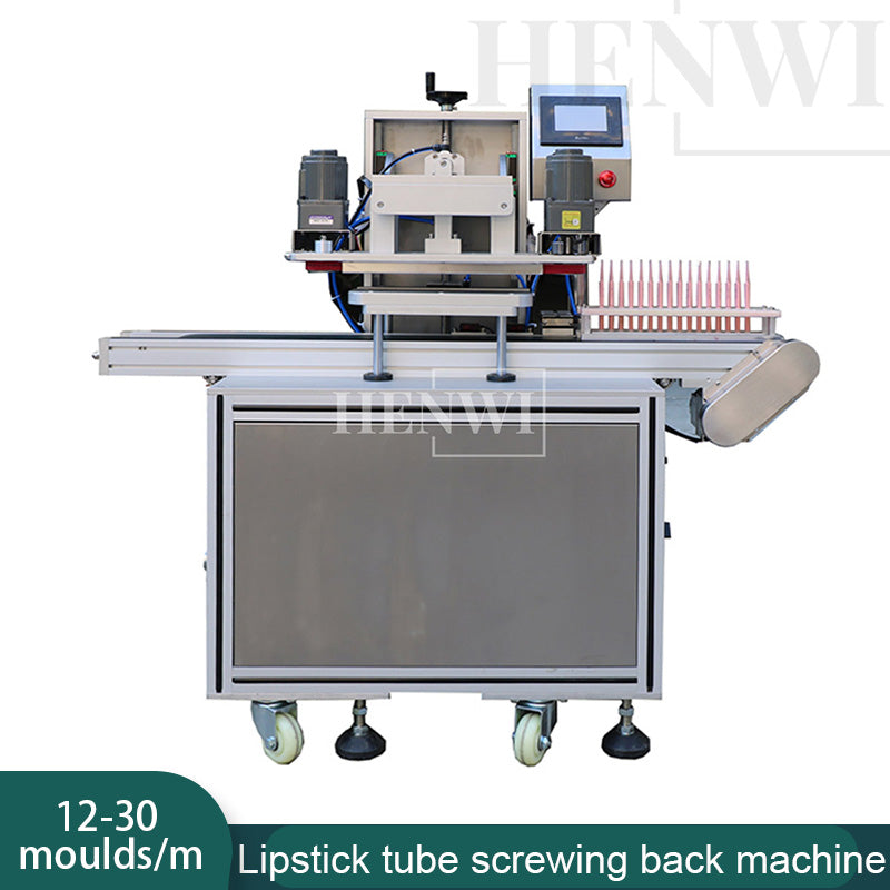 Henwi HWKH-Automatic Lipstick Tube Screwing Back Machine Lipstick Shell Tube Drawing Back Retracting Belt Machine Contracting Capping Machine