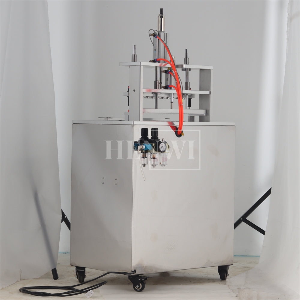 Henwi HWKH-Manual Lipstick Demoulding Machine With Lipstick Shell Tube Pneumatic Drive Air Blowing Releasing Assembling Stripper