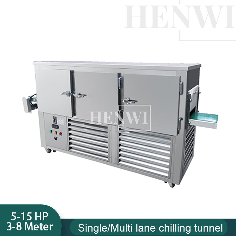 Henwi HWFCL- 1 Nozzle Semi-Auto Liquid Mixing Heating Bottling Filling Machine One Head Bottle Filler With Mixer Heater with Semi Automatic Bottle Cover Cap Capping Labeling Machine Line with Handheld Induction Sealing Device with Cooling Tunnel