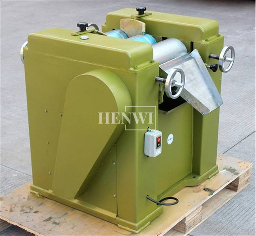 Henwi HWKH-S65 Model Three Roll Mill Lipstick Raw Material Lipgloss Powder Grinding Crushing Machine Eye Shadow Makeup Powder Pulverizer