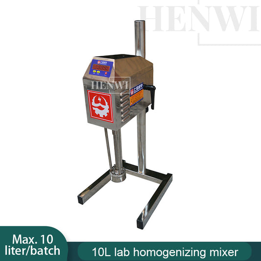 Henwi HWLD-10L Lab Homogenizing Mixer Laboratory Cream Liquid Detergent Soap Gel Sanitiser Shampoo Homogenizing Blending Machine Equipment