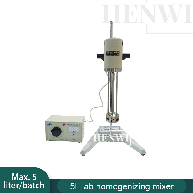 Henwi HWLD-5L Lab Homogenizing Mixer Laboratory Shampoo Dish Soap Mouthwash Water Car Wash Water Glass Cleaner Mixing Blending Homogenizer Machine