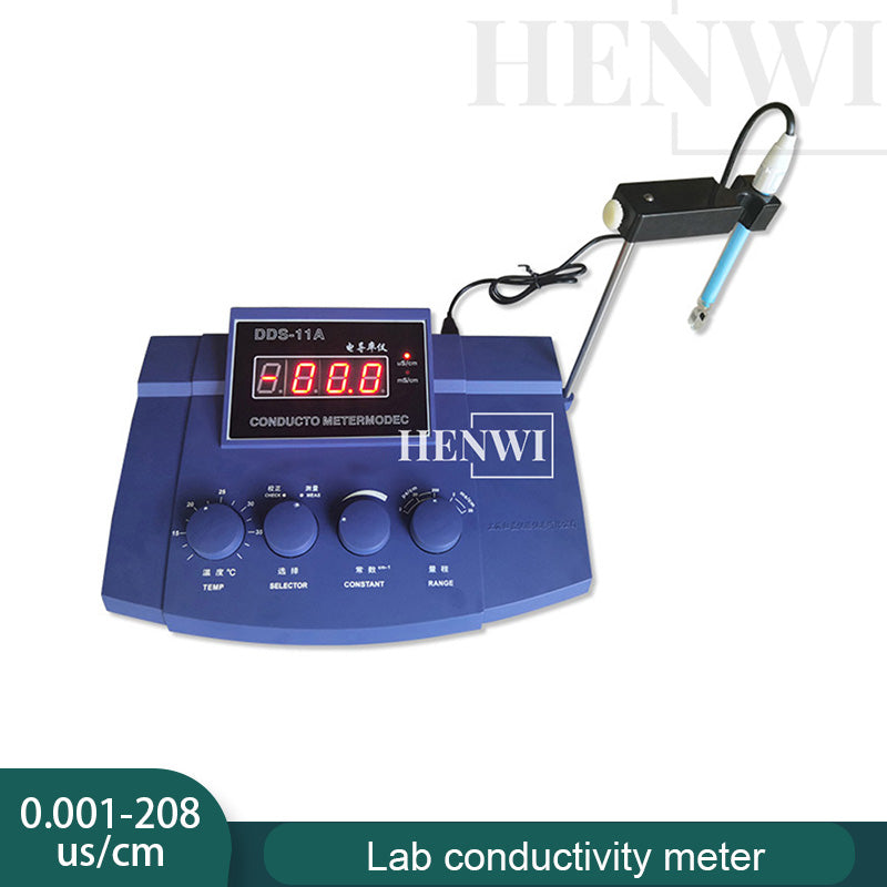 Henwi HWLD-Lab Conductivity Meter Lab Equipment High Precision Electrical Portable Digital Display Conductometer Conductivity Instrument