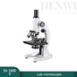 Henwi HWLD-Lab Microscope Student Laboratory Microscope Biological Microscope for Kids 50X-1500X Students Monocular Compound Education