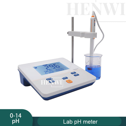 Henwi HWLD-Lab pH100b pH Meter Laboratory Water pH Digital pH Meters Accurate pH Level Measurement 0~14pH ORP/Ec/TDS Meter Water Analysis