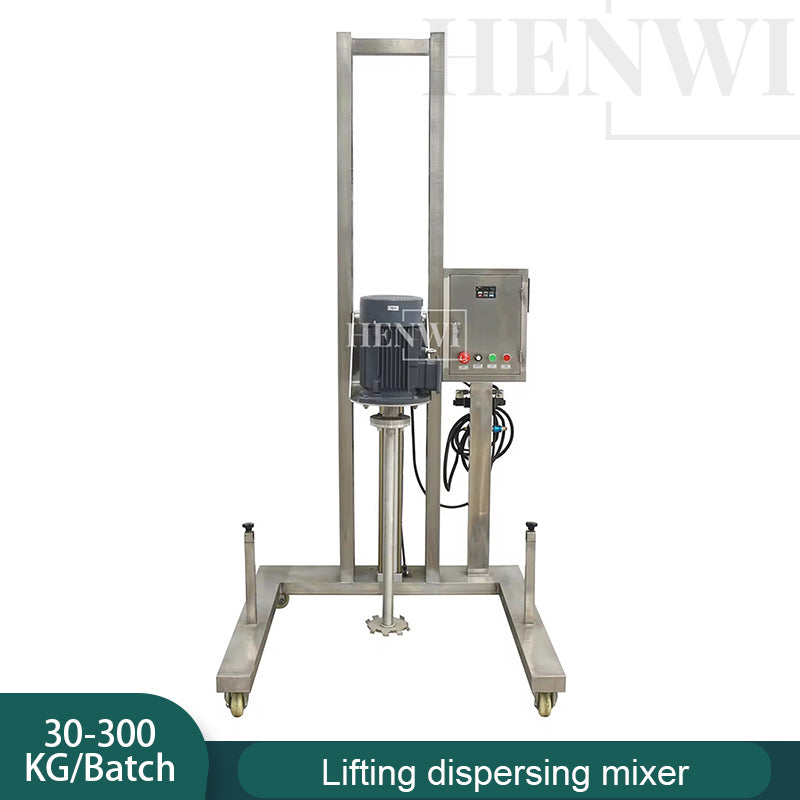 Henwi HWLD-30-300KG Lifting Disperser Dishwashing Paste Bath Gel Hand Sanitiser Shampoo Liquid Detergent Dispersing Mixing Machine