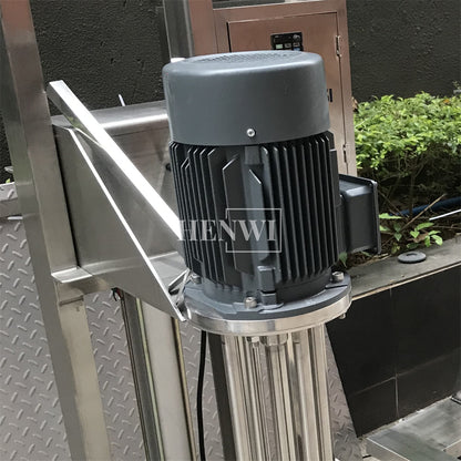 Henwi HWLD-30-300KG Lifting Homogenizer Drum Mixer Mobile Cosmetics Paint Syrup Electric Homogenizing Mixing Emulsifier Machine