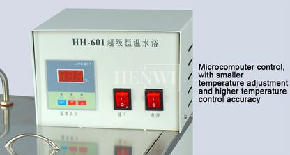 Henwi HWLD-Water Bath Pot Thermostat Digital Stainless Steel Constant Temperature Circulating Heating Water Bath Lab Shampoo