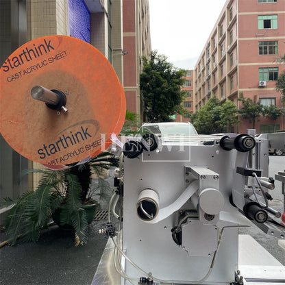 Henwi HWFCL- 1 Nozzle Semi-Auto Liquid Mixing Heating Bottling Filling Machine One Head Bottle Filler With Mixer Heater with Semi Automatic Bottle Cover Cap Capping Labeling Machine Line with Handheld Induction Sealing Device with Cooling Tunnel