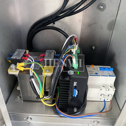 Henwi HWLM-MTF Automatic Mobile Bottle Jar Flat Top / Box Case Sides Labeller Machine Self-Adhesive Sticker Labeling Machine