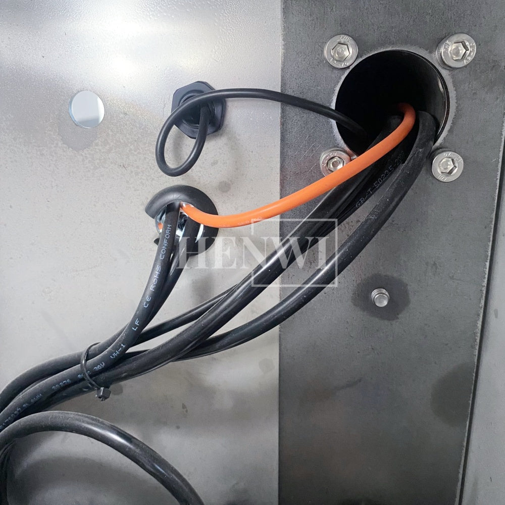 Henwi HWLM-MTF Automatic Mobile Bottle Jar Flat Top / Box Case Sides Labeller Machine Self-Adhesive Sticker Labeling Machine