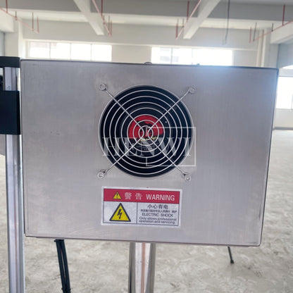 Henwi HWLM-MTF Automatic Mobile Bottle Jar Flat Top / Box Case Sides Labeller Machine Self-Adhesive Sticker Labeling Machine