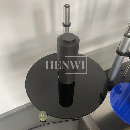 Henwi HWLM-R Automatic Round Bottle Jar Labeller Machine Self-Adhesive Sticker Labeling Machine