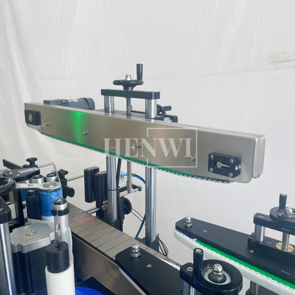 Henwi HWLM-RS 1 Side Automatic Round Bottle & Square Bottle One Side Labeller Machine Self-Adhesive Sticker Labeling Machine