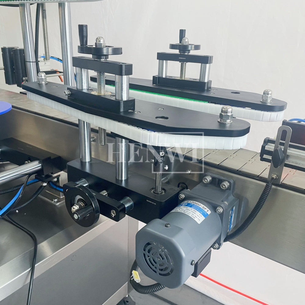 Henwi HWLM-RS 1 Side Automatic Round Bottle & Square Bottle One Side Labeller Machine Self-Adhesive Sticker Labeling Machine